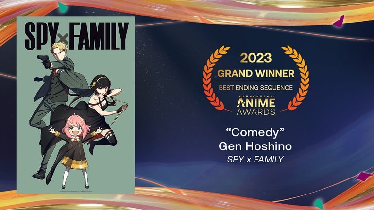 Anime Awards Crunchyroll 2022 melhor ending spy x family