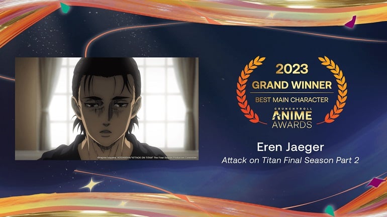 Anime Awards Crunchyroll 2022 melhor protagonista eren attack on titan
