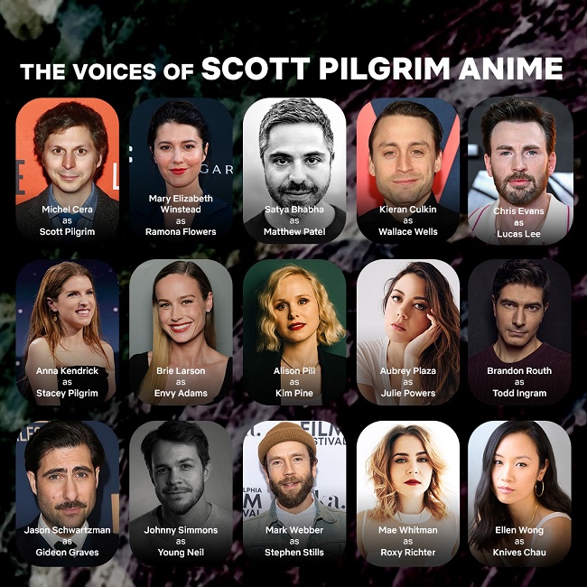Scott Pilgrim recebe Anime com Elenco do Filme de 2010 | Anime de Scott Pilgrim revela Teaser e Dia de Estreia na Netflix