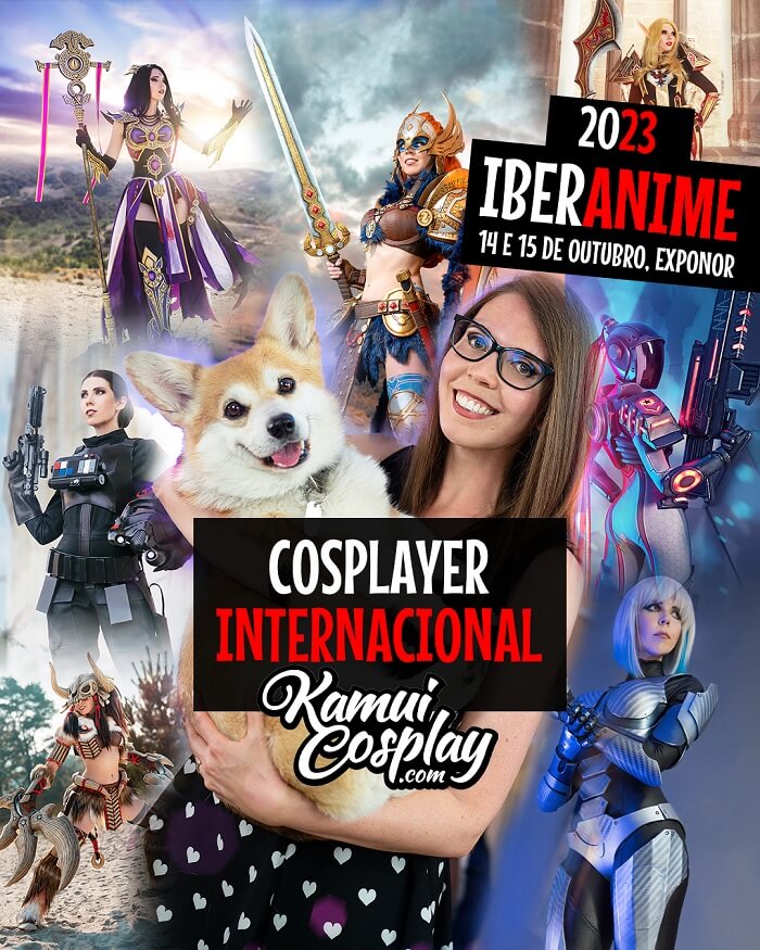 Kamui cosplay convidade internacional Iberanime OPO 2023