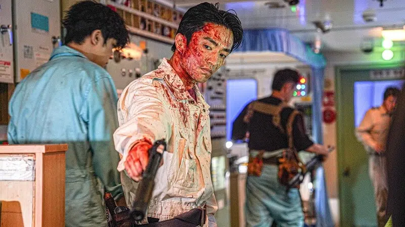 Project Wolf Hunting filme sul coreano motelx 2023 Um Banho de Sangue ao Estilo de Décadas Passadas